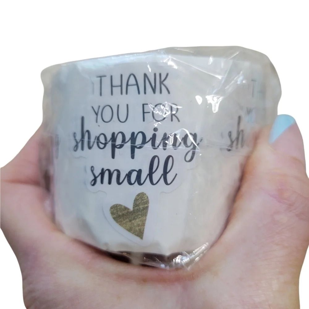 THANK YOU FOR SHOPPING SMALL STICKERS •500 pk•1.5